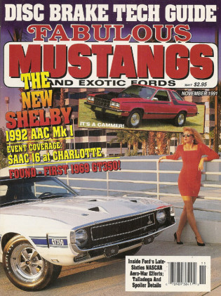 FABULOUS MUSTANGS 1991 NOV - SPOILER II, GT350-R #98